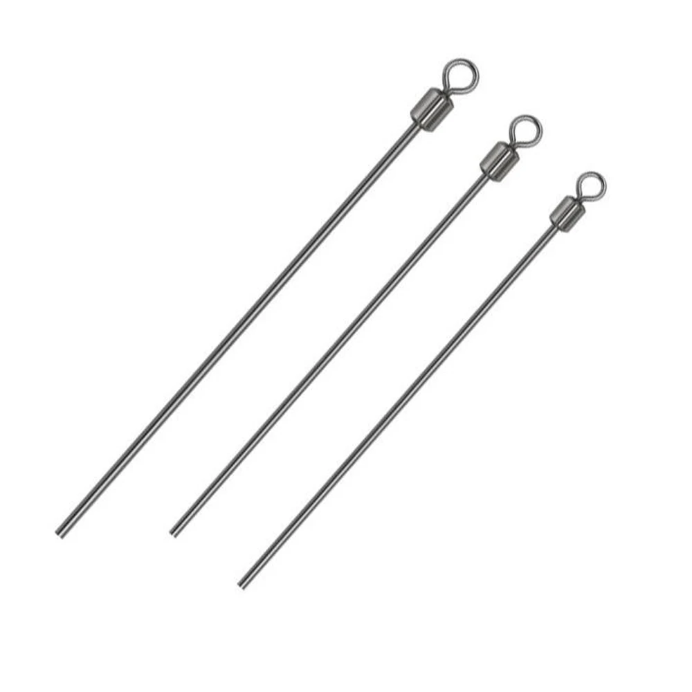 TIANNSII alambre de acero duro, poste largo giratorio de pesca, acero inoxidable + rodamiento de latón, accesorios de pesca giratorios, 20 piezas - imagen 5