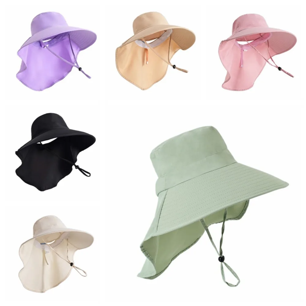 Sombrero de sol de ala ancha Anti-UV a la moda, sombrero de protección solar plegable de estilo coreano 50+ UPF, sombreros de viaje para mujer para correr - imagen 5