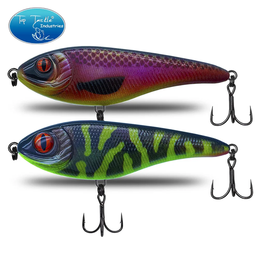 Jerk Bait-señuelo duro de hundimiento lento para pesca de agua dulce, Wobbler, suspensión, Lucio, Musky, 68/78/90/105/120/135/150/170mm - imagen 5