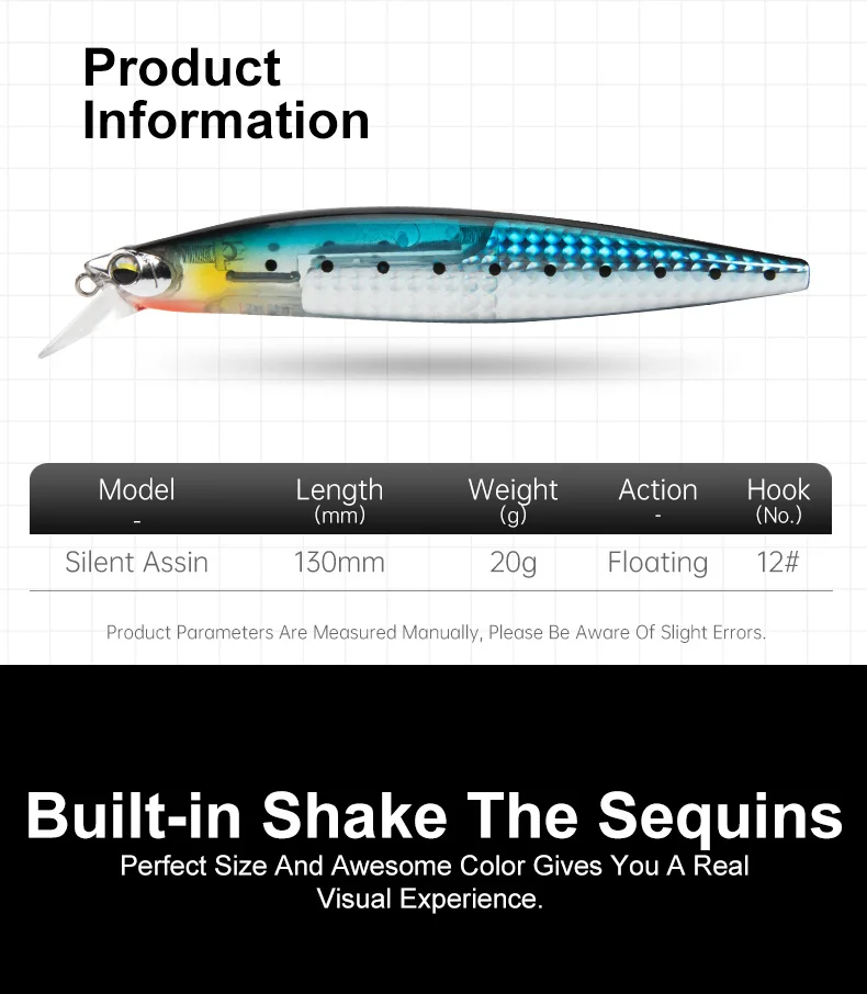 Experimente el mejor señuelo de pesca con acción silenciosa y colores vibrantes para una captura realista y efectiva