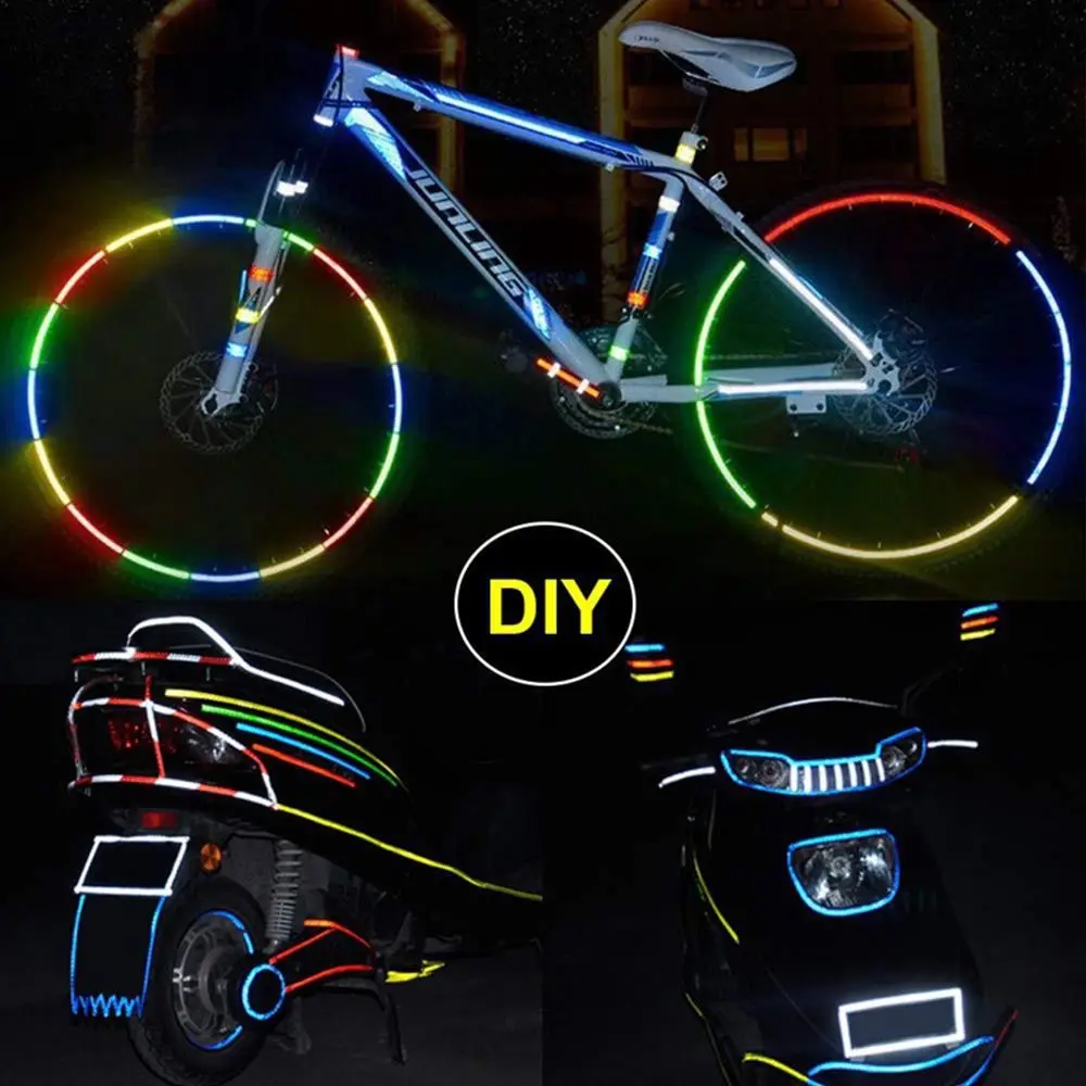 Cinta reflectante adhesiva para bicicleta – Seguridad nocturna para ruedas - imagen 4