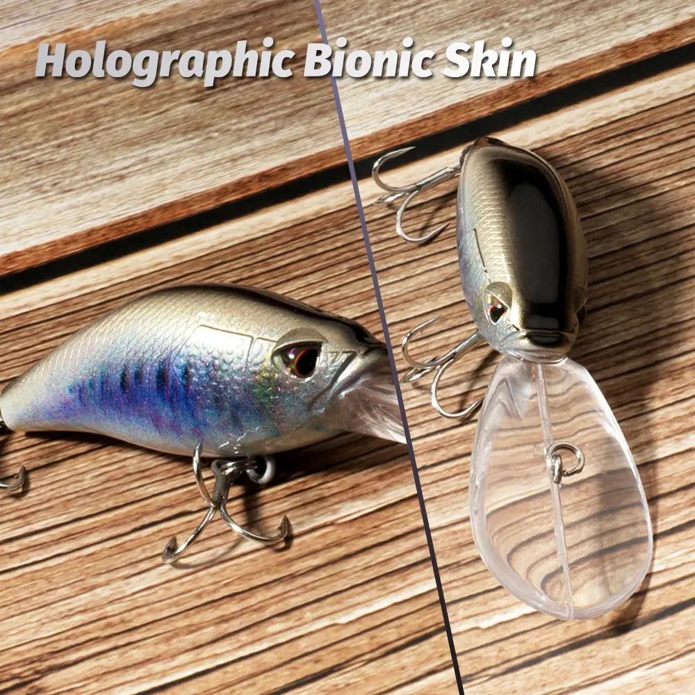 Minnow flotante, bola de acero Wobbler, sistema de equilibrio de balasto de cobre, Swimbait, anzuelo de Pesca, aparejos de manivela, señuelo de Pesca, 12g, 10cm - imagen 5
