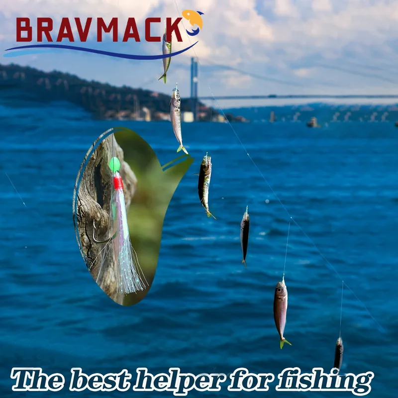 Anzuelo de pesca, paquete de 1/2/6 aparejos de Señuelos de Pesca blandos, plantillas de cebo, señuelo suave, cuerda falsa desgastada, anzuelo de púas de cristal, Señuelos de Pesca - imagen 2