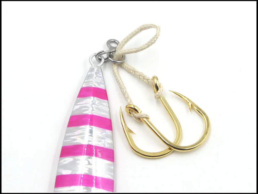 M & W-Línea de Kevlar de asistencia para Jigging profesional, 300/400LB, 16/20/24cm, 5 unids/lote por paquete - imagen 5