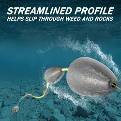 Señuelo de plomo bala Texas Rig para lubina y pesca en agua salada