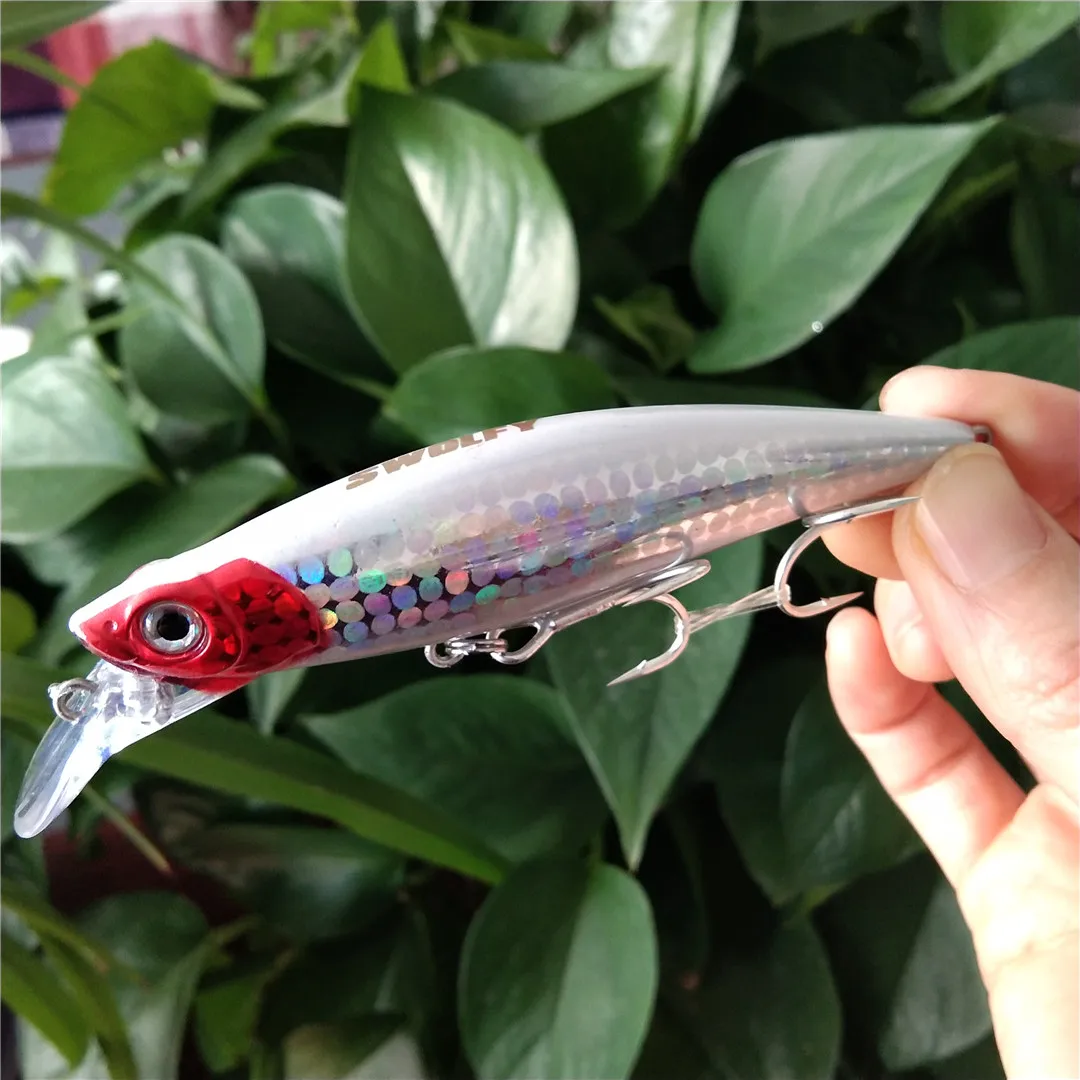 Swolfy-señuelo de Pesca de pececillo que se hunde, 33g, Swimbait, Crankbait, señuelos para lubina, cebo duro para atún, Pesca, peces de hielo, buceo profundo - imagen 5