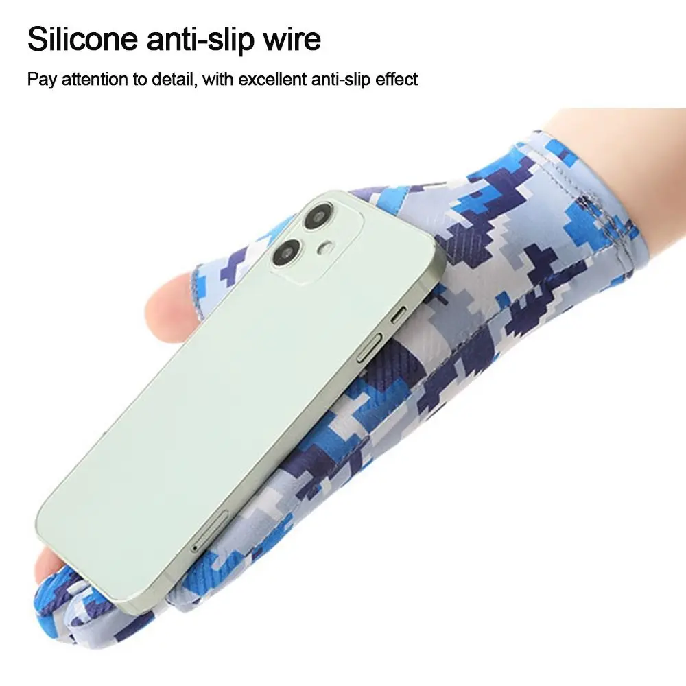 Guantes de protección solar para mujer, equipo de ciclismo fino para exteriores, guantes de conducción, 1 par - imagen 3