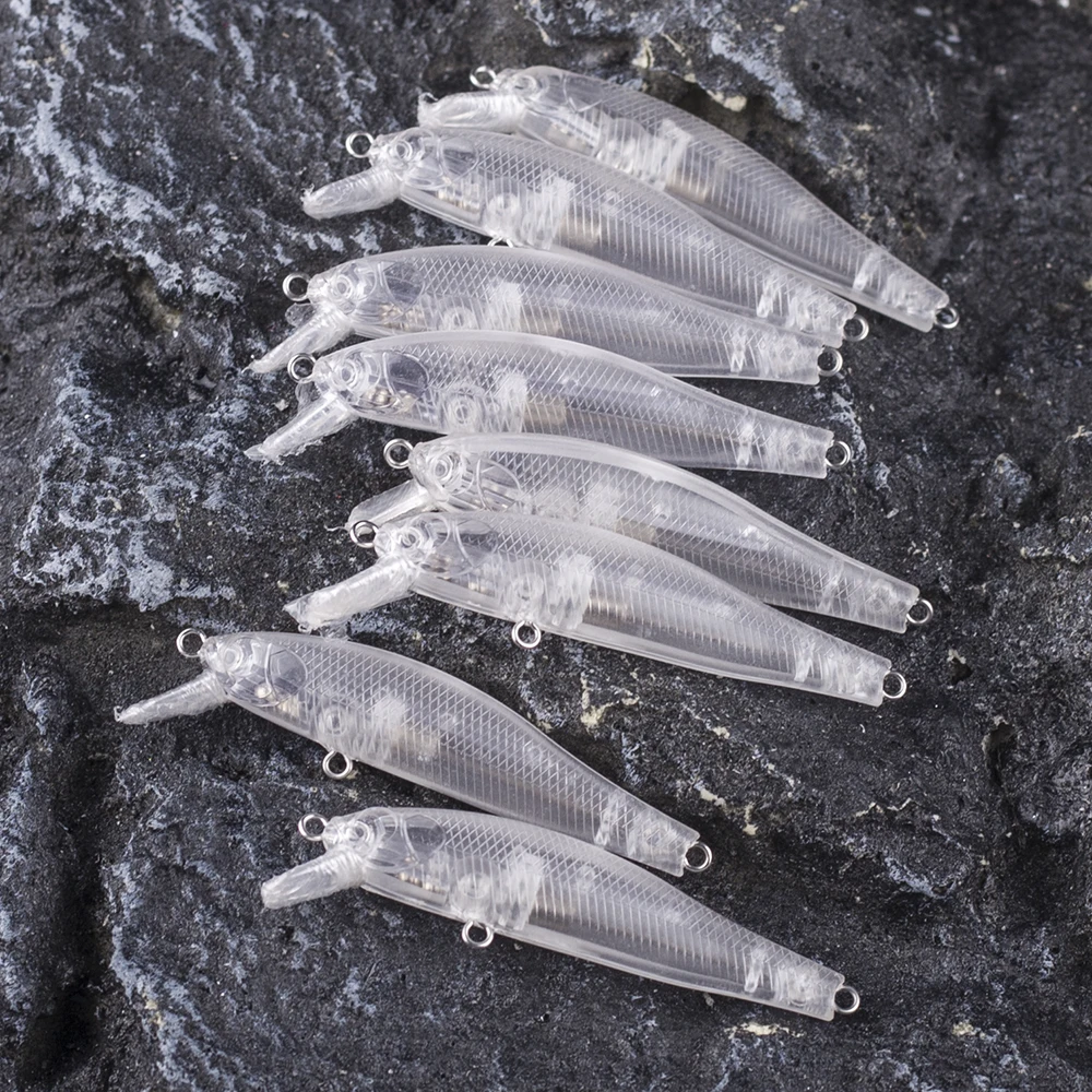 Dr.Holife Señuelos Minnow flotantes sin pintar – Cebo artificial - imagen 5