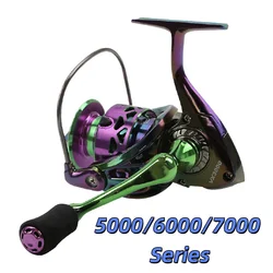 Micro carrete de pesca colorido, arrastre máximo de 10kg, carrete de fundición de cebo, Material de fibra de vidrio, pesca de alta calidad junto al mar