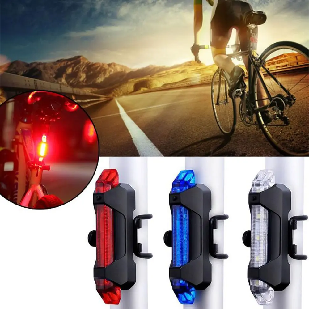 Accesorios Luz trasera delantera de bicicleta Lámpara de bicicleta Luces de luz trasera Luces de bicicleta Luz trasera de bicicleta Luces de bicicleta con carga USB - imagen 5