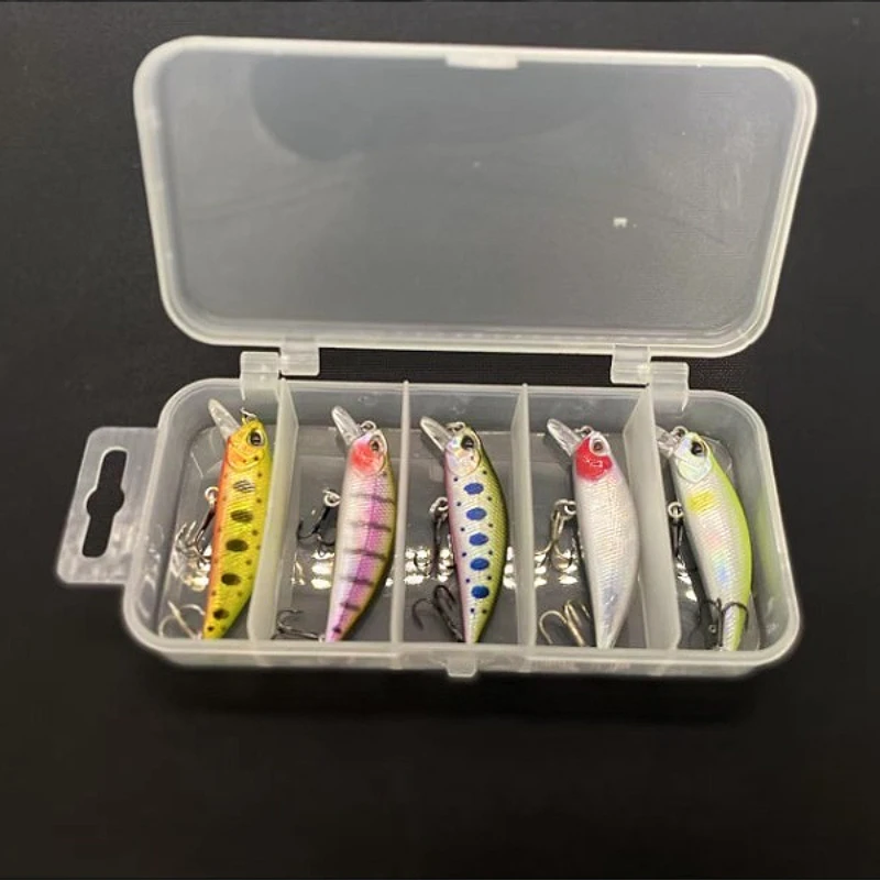 ALASICKA 5 unids/caja 58MM 5,1G Mini señuelo pececillo hundido japonés frotado a mano accesorios de pesca Peche señuelos biónicos artificiales - imagen 4
