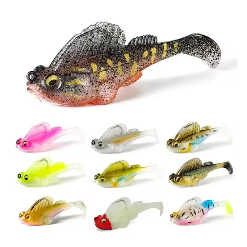 WEIHE-señuelo de pesca suave, cebo Artificial con forma de pez, con un solo gancho, 7g, 10g, 14g - imagen 2