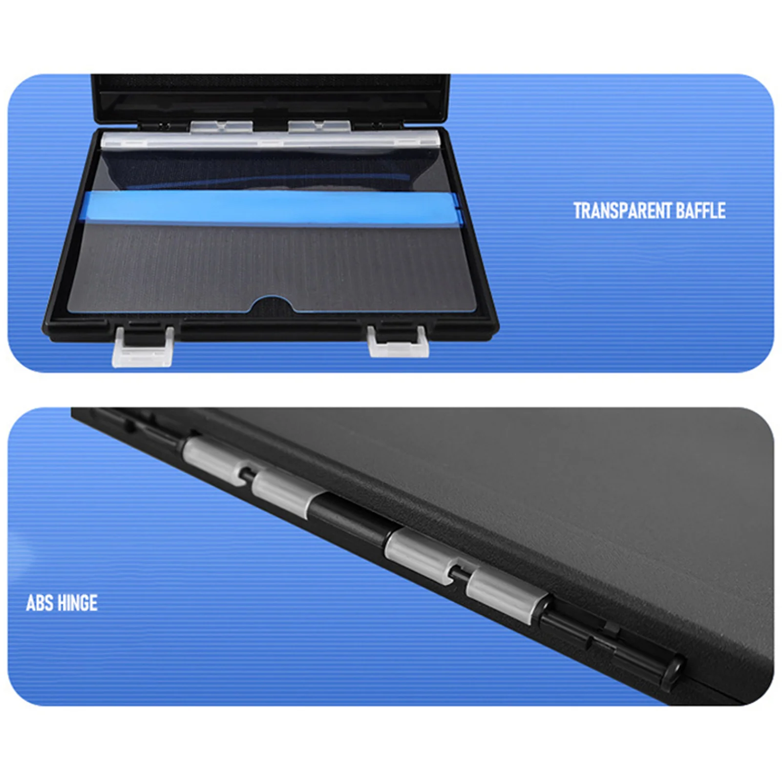 Caja de aparejos de pesca portátil, caja organizadora de plástico de gran capacidad para anzuelo de pesca, cebo falso, señuelo, caja de engranajes de pesca impermeable - imagen 5