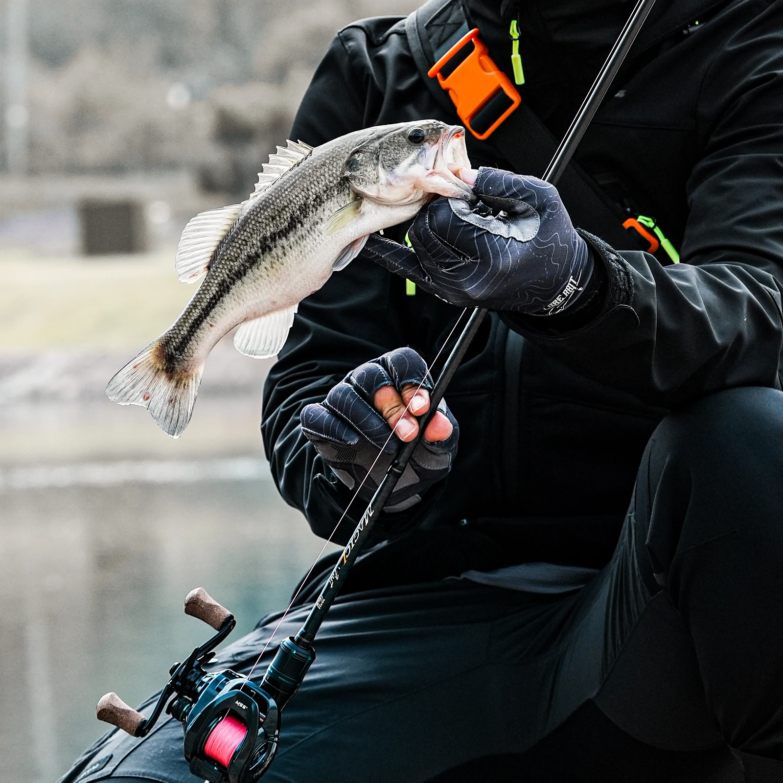 HANDING Magic L caña de pescar giratoria 1,98-2,44 M UL/L/ML/MH/M caña de pescar de 2 secciones MF/F peso del señuelo 1,5-40G para lubina - imagen 5