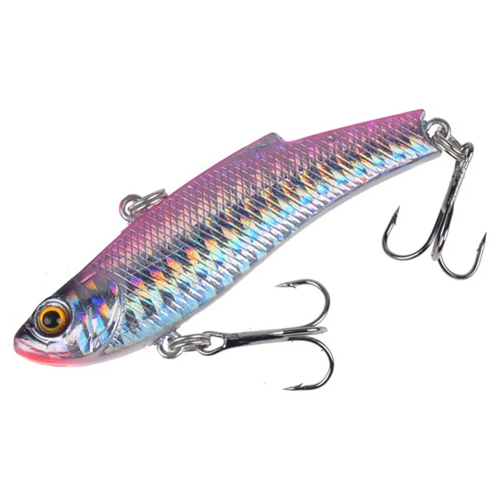 Señuelo de pesca VIB con vibración, cebo duro de plástico Wobbler Crankbait, aparejos de pesca artificiales de invierno para carpa lubina, 5 uds. - imagen 5
