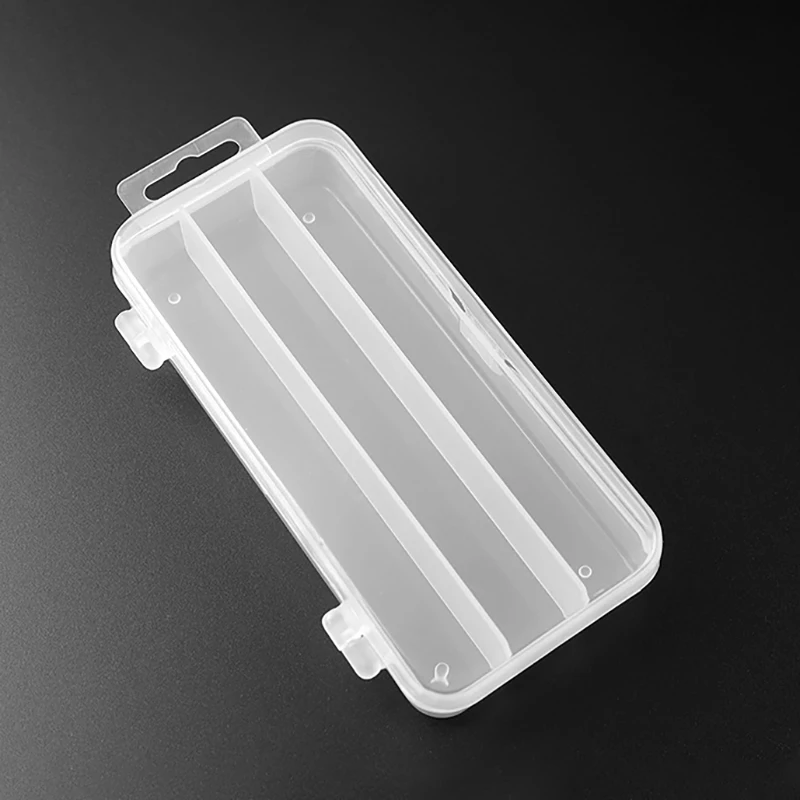 Caja de aparejos de pesca con 3 compartimentos, caja de almacenamiento para anzuelos y señuelos de pesca, organizador de herramientas y accesorios - imagen 4
