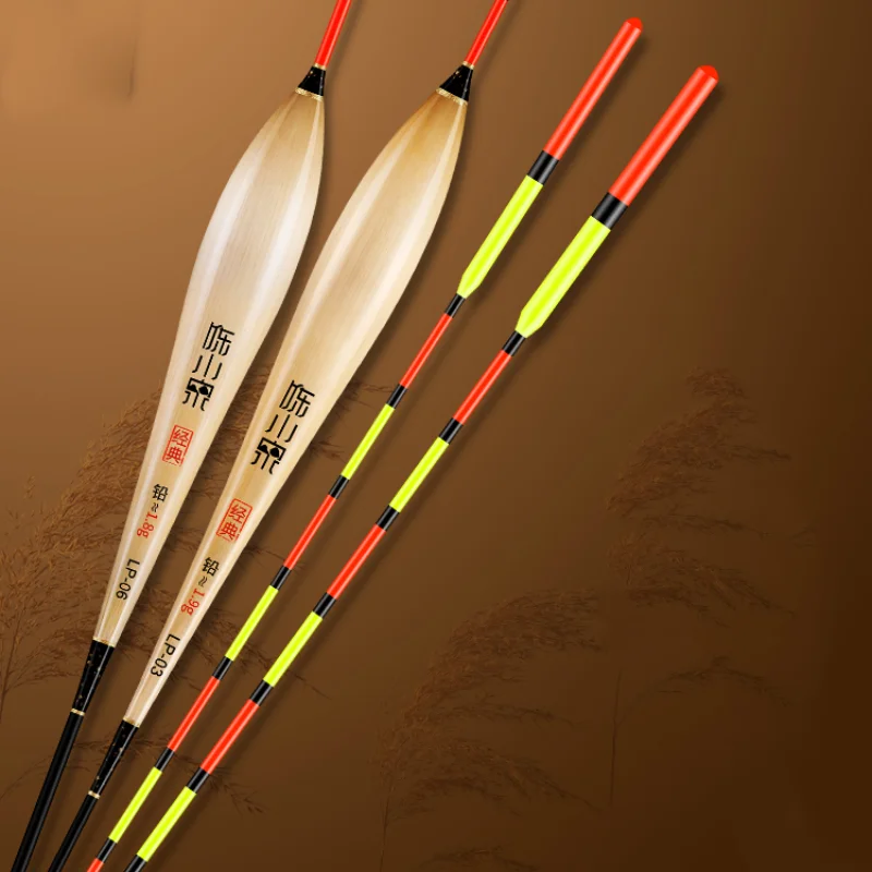 Flotador de pesca de caña hecho a mano, boya Vertical llamativa de alta sensibilidad, cola dura, carpa, pez gato, río, lago, Arroyo - imagen 2