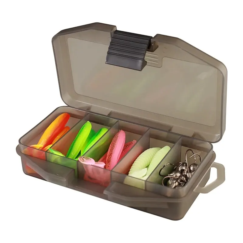 TAIYU-Juego de Señuelos de Pesca blandos, 24 Uds., cebo de silicona, 8 Uds., anzuelo de cabeza de plantilla de Metal con caja, cebo Artificial, accesorios de aparejos de pesca - imagen 4