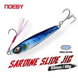 NOEBY Jig deslizante de sardina Shore Jigging cebo duro agua salada