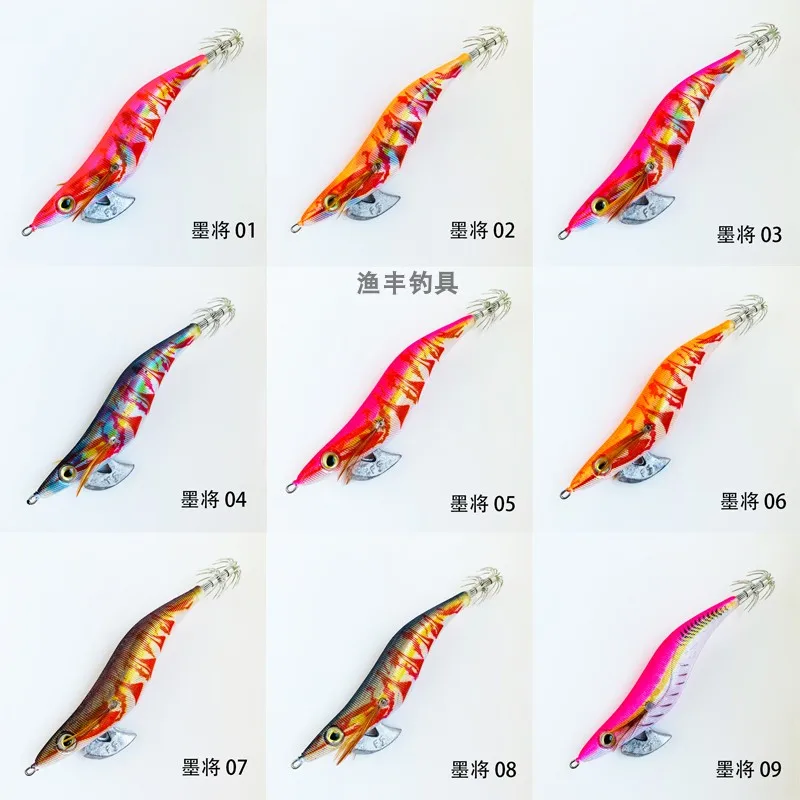 Calamar madera camarones calamar noctilucente anzuelo barco especial sepia seda suave calamar pesca cebo madera 3,5 - imagen 4