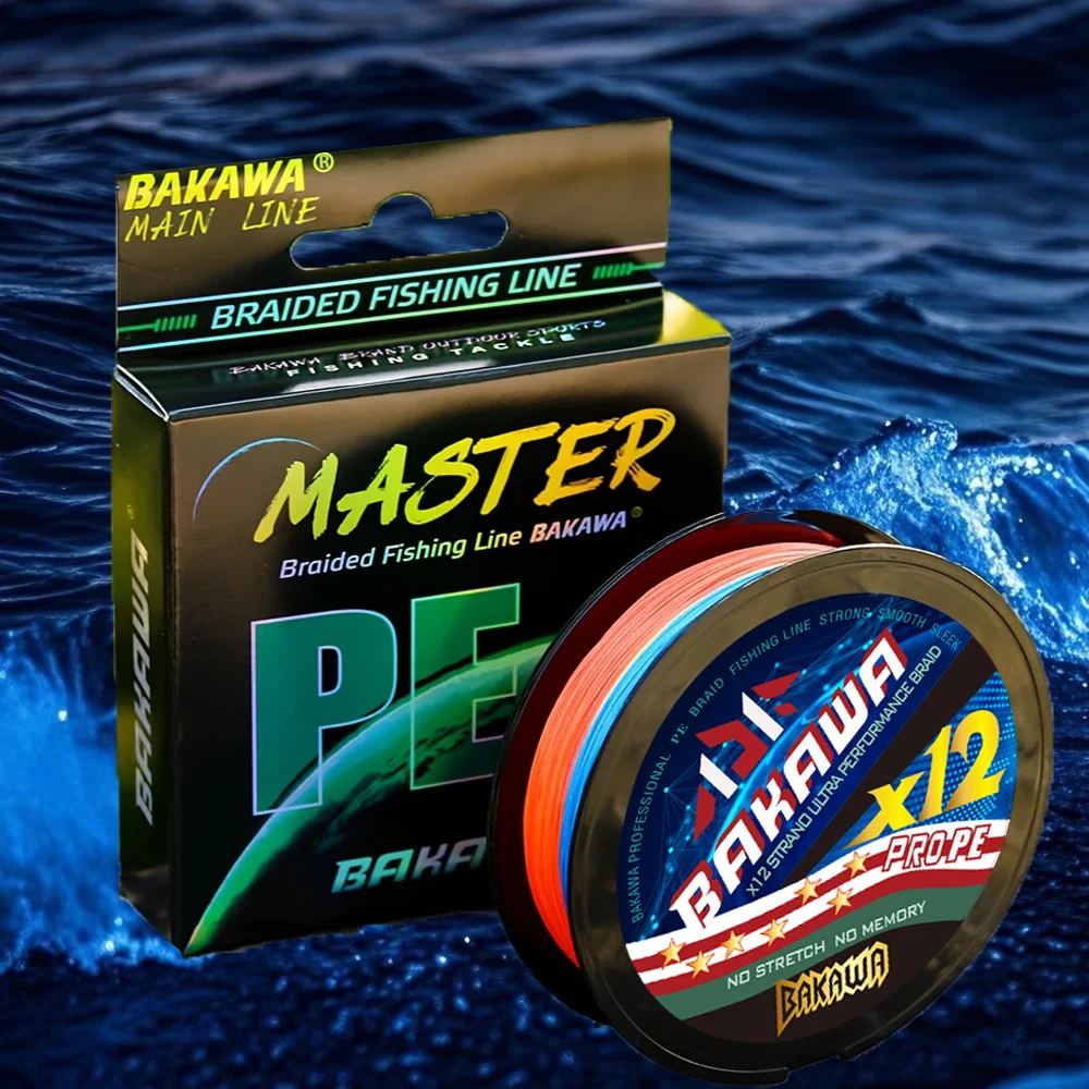 BAKAWA Hilo Trenzado PE – Multifilamento para pesca marina - imagen 3