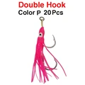 P 20Pcs Double Hook