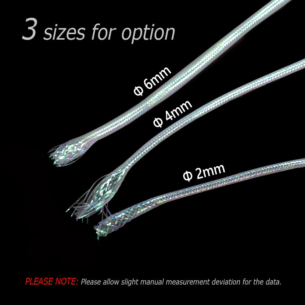 Wifreo-bodytube de Mylar Minnow, 20M/40M, serpentinas de tubo de cuerpo de escala de pescado, materiales de atado de cuerpo de mosca de pez, tubos nacarados - imagen 3