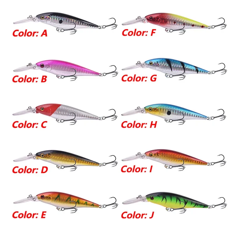 Señuelos de Pesca flotantes, Wobblers de buceo, 11cm, 10g, cebo duro Artificial, Lucio, carpa, Crankbaits, aparejos de Pesca, 1 Uds. - imagen 5