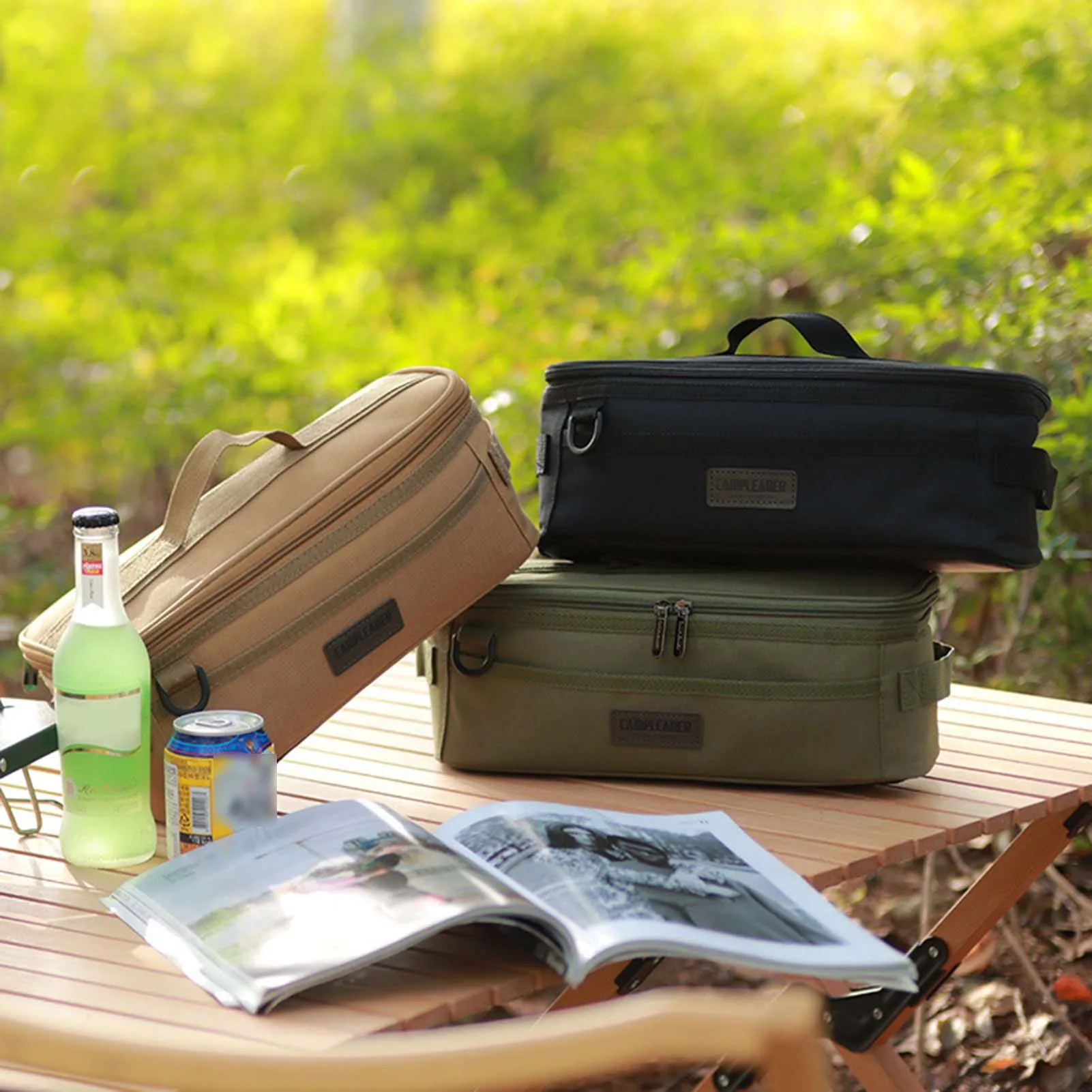 Bolsa de almacenamiento para equipo de acampada, bolsa organizadora para utensilios al aire libre, estacas, estufa, utensilios de cocina, accesorios, Estuche de transporte portátil - imagen 2
