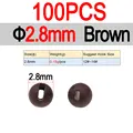 2.8mm Brown 100pcs