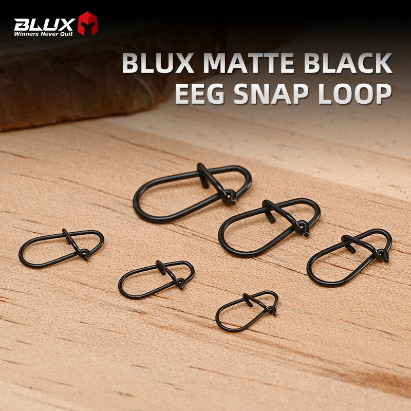 Mosquetones BLUX de acero inoxidable negro mate para pesca - imagen 3