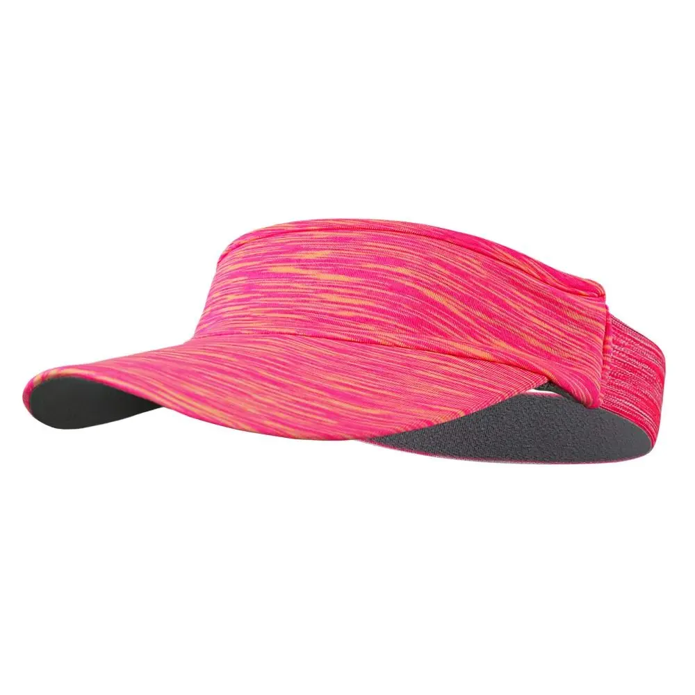 Sombrero de copa vacío absorbente para el sudor, gorra con visera en topless de colores mezclados de secado rápido, gorra deportiva transpirable con protección solar para correr y maratón - imagen 3