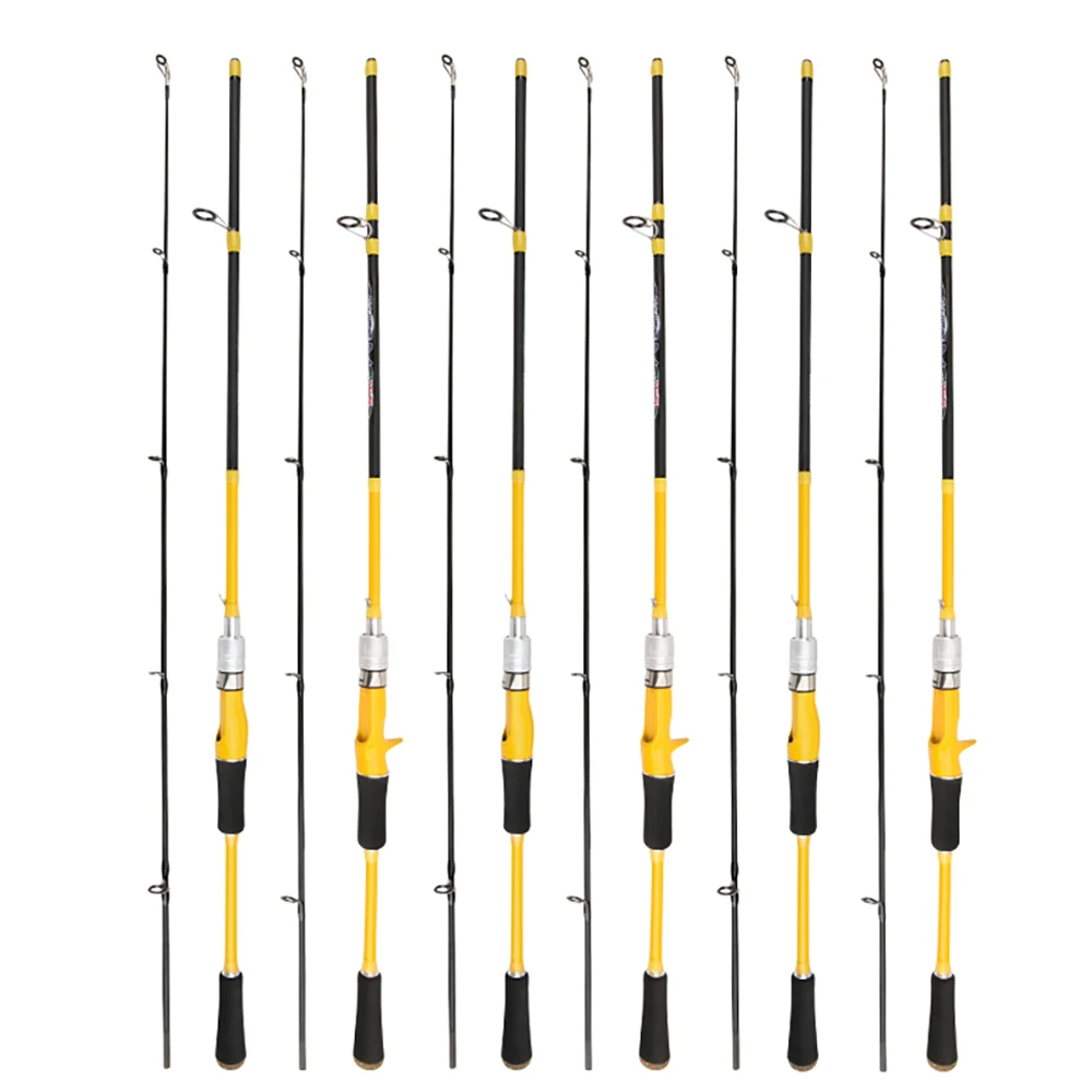 1.65/1.8M Ultralichte Hengel Koolstofvezel Spinnen/Gieten Lokken Paalaas Met 3-20G Superzachte Snelle Forelhengels - imagen 3