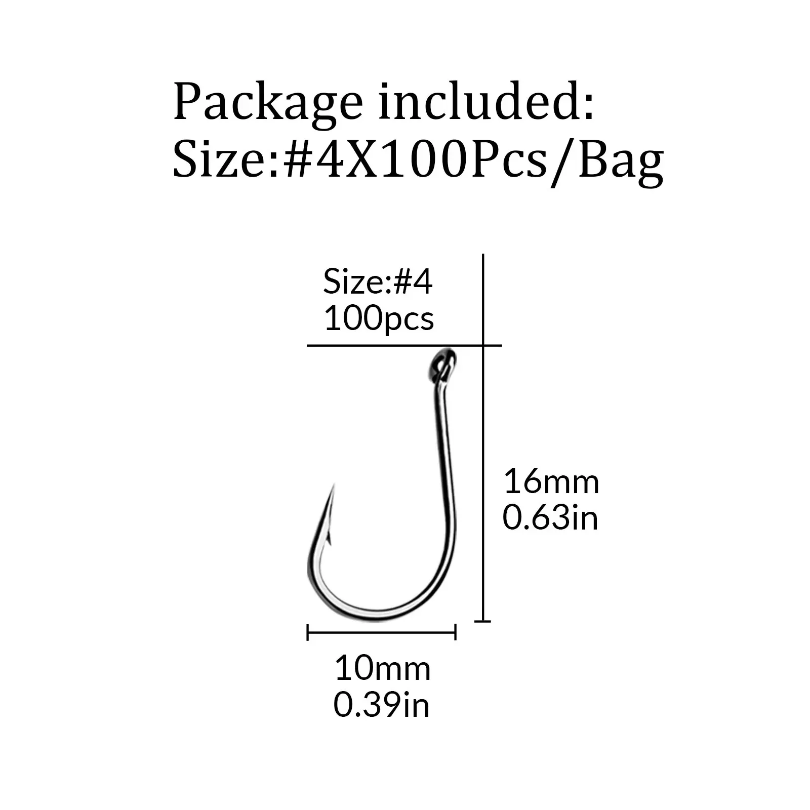 100pcs size 4