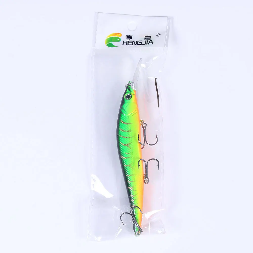 Señuelo de Pesca de piezas, cebo Artificial para pececillos, Crankbait, Wobblers, ojos 3D, perca, carpa, 115mm/14g - imagen 2