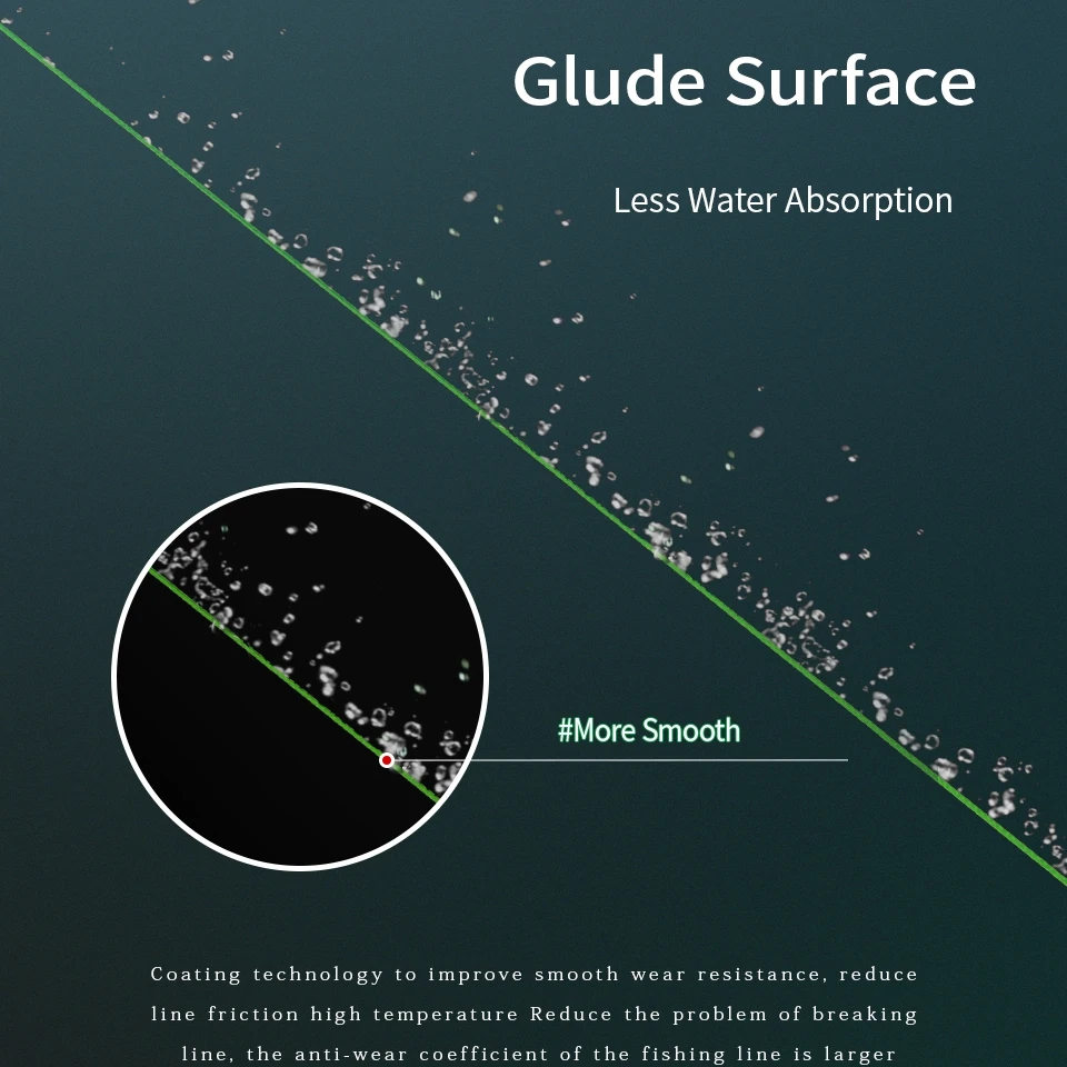 SOLOKING-línea de pesca trenzada de PE, 100M, superfuerte, multifilamento, Material japonés, 10-80LB, 4 hebras - imagen 5