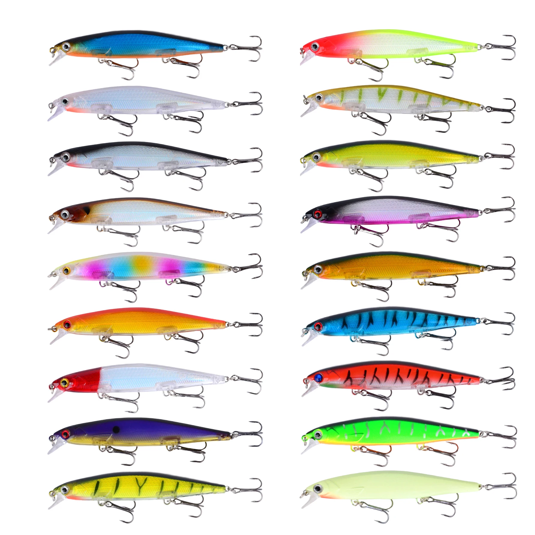 Señuelo de Pesca de pececillo hundido, Wobblers, cebo duro Artificial, Lucio, Pesca, Crankbaits, aparejos de Pesca, 1 ud.