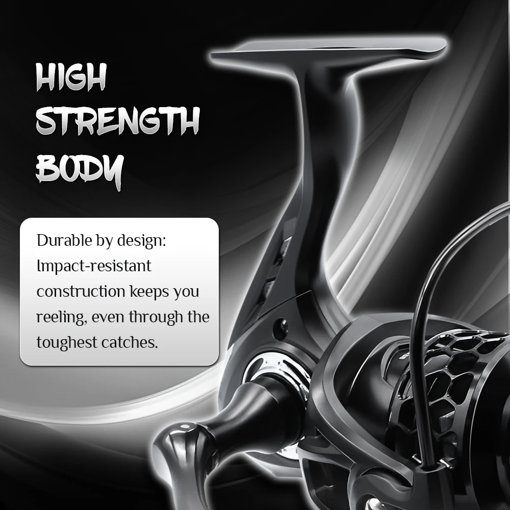 Carrete giratorio GTA, carrete de pesca de agua salada 2000 3000 4000 5,2: 1, relación de engranaje, diseño de carrete hueco - imagen 5