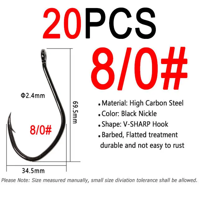 20pcs size 8I0