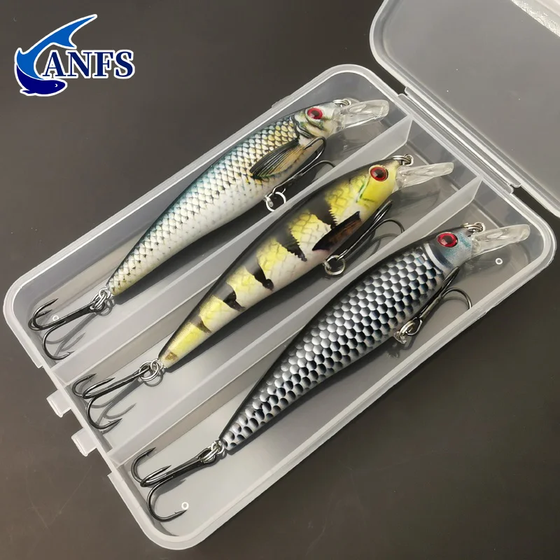 Señuelo minnow colorido para pesca