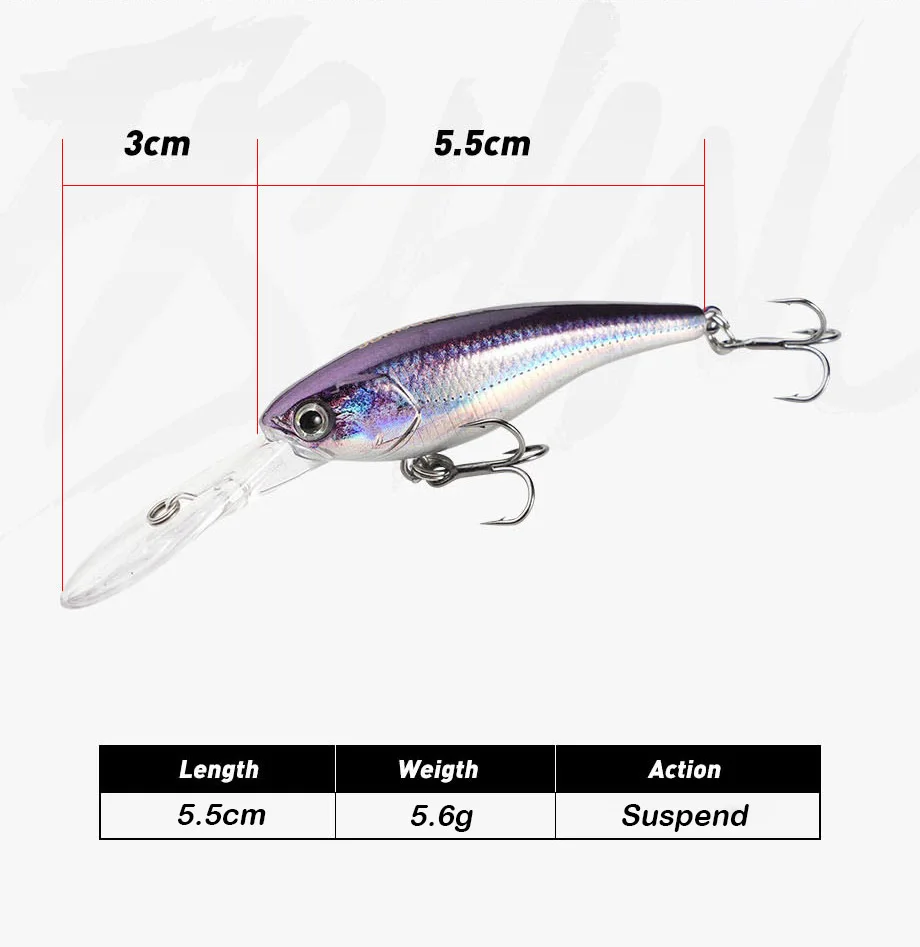 Señuelo Minnow de fundición para perca – Buceo profundo y acción - imagen 5