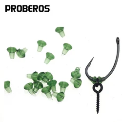 Accesorios de pesca de carpa, cuentas de gancho para Ronnie Rig, gancho de pesca de carpa, tapón giratorio, aparejo Terminal grueso, 100 Uds.