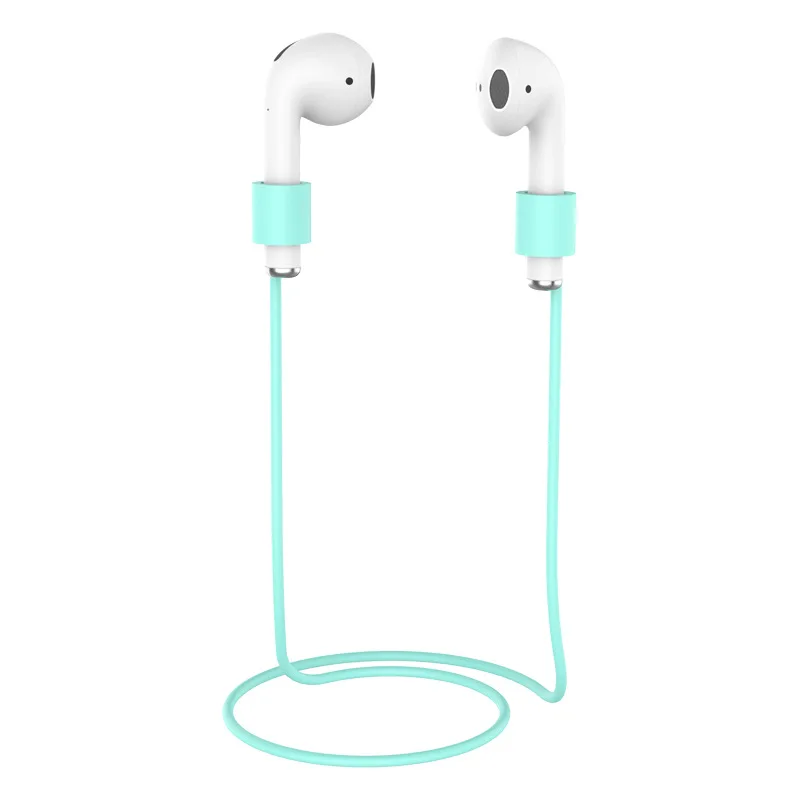 Correa de auriculares para AirPods, cuerda de bucle, Cable de silicona antipérdida para auriculares inalámbricos, Color aleatorio - imagen 2