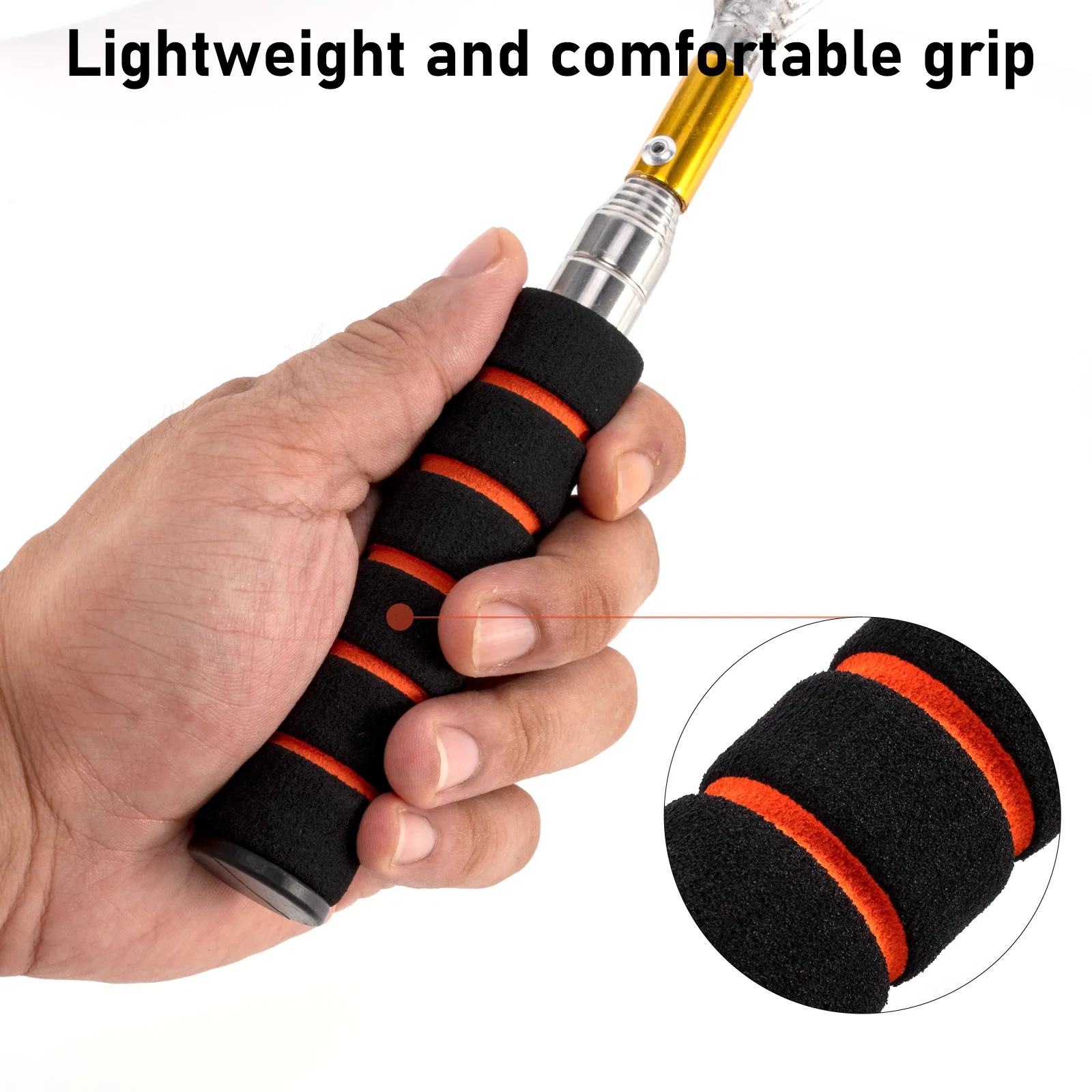 Gancho de pesca telescópico de acero inoxidable, gancho de enganche de aterrizaje de tornillo de 8mm para atrapar peces feroces, limpieza de hierba acuática - imagen 4