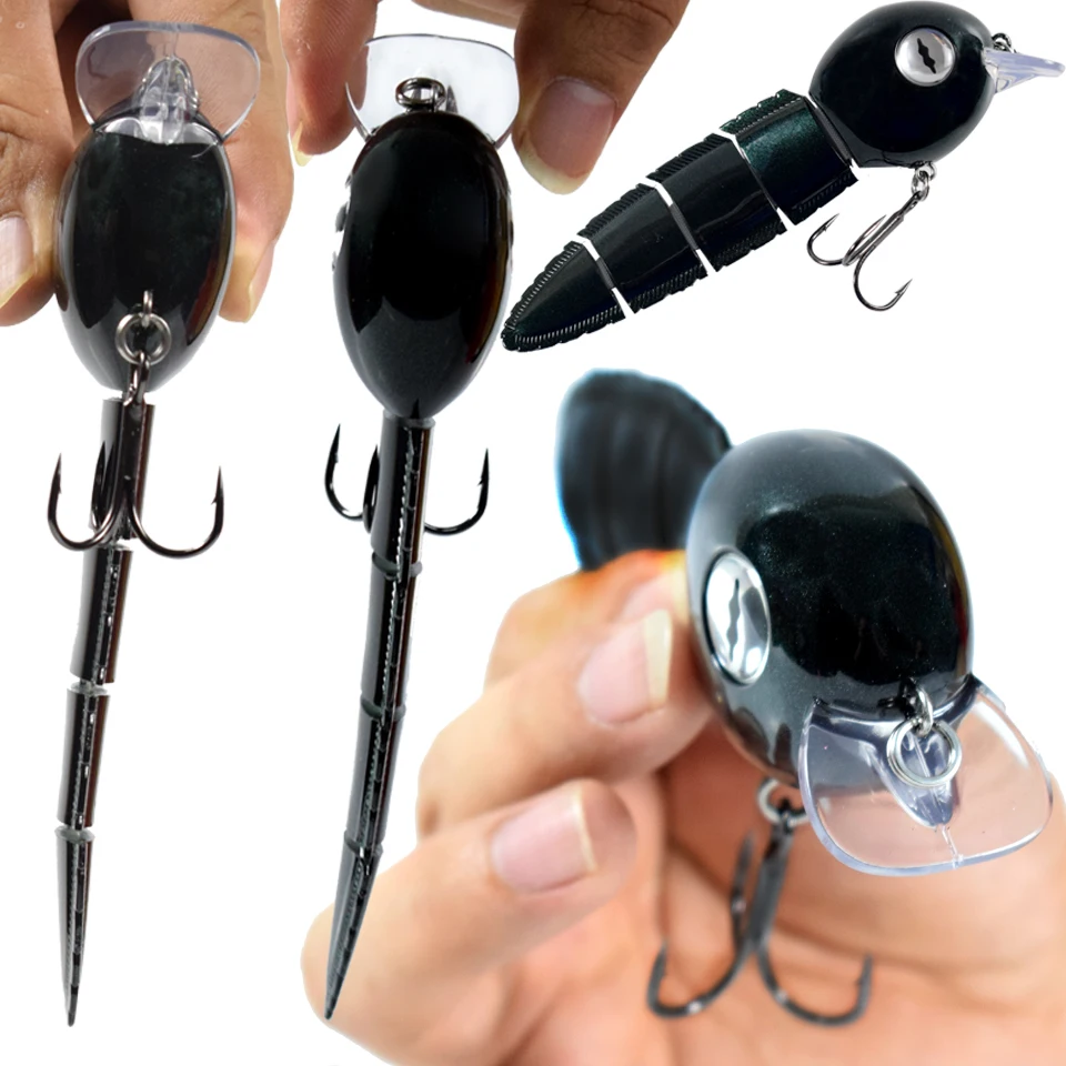 CCLTBA-SEÑUELOS DE PESCA DE pececillos duraderos, 152MM, 40G, Swimbait articulado para pesca de lubina, Lucio, Musky - imagen 5