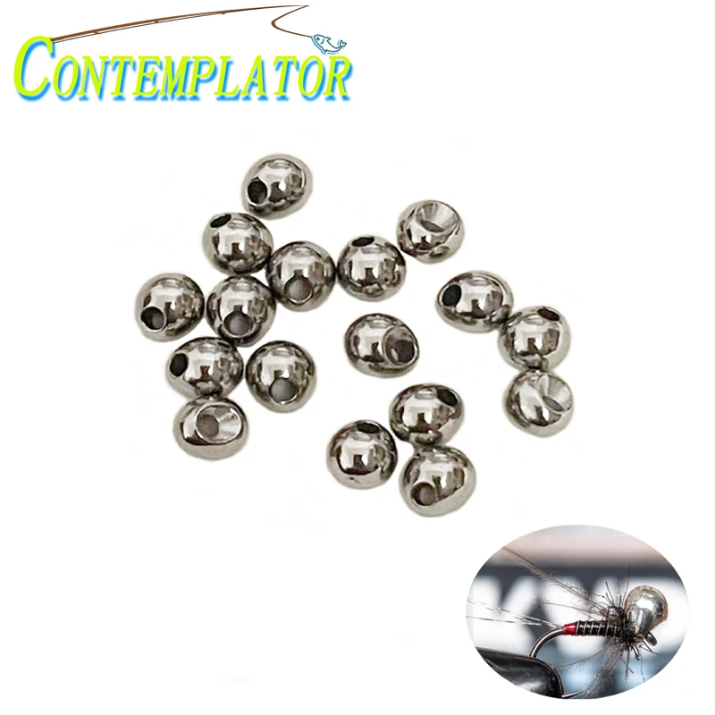 20 piezas Offset cuentas de tungsteno atado Ninfa Jig lágrima en forma de gota Jig Off Beads 2,3mm ~ 3,8mm atado de moscas accesorios pesca trucha