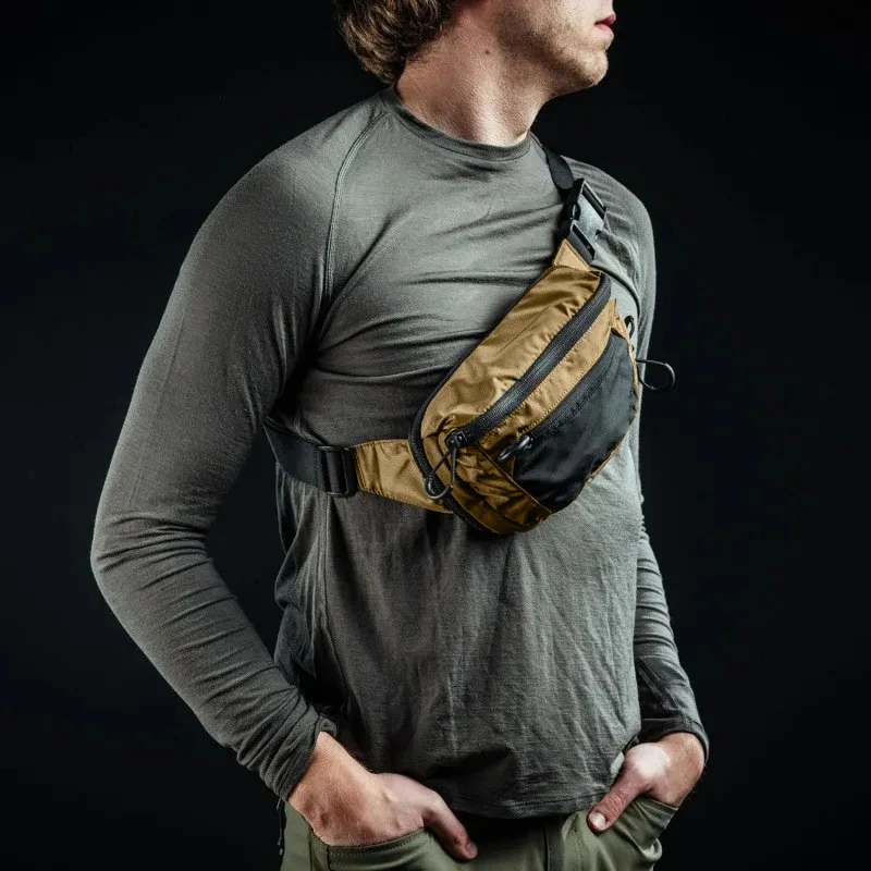 Riñonera con cinturón de pesca con correa ajustable, bolsa para el pecho, para correr al aire libre, aparejo de ciclismo, deportes, senderismo, caza, mochila - imagen 2