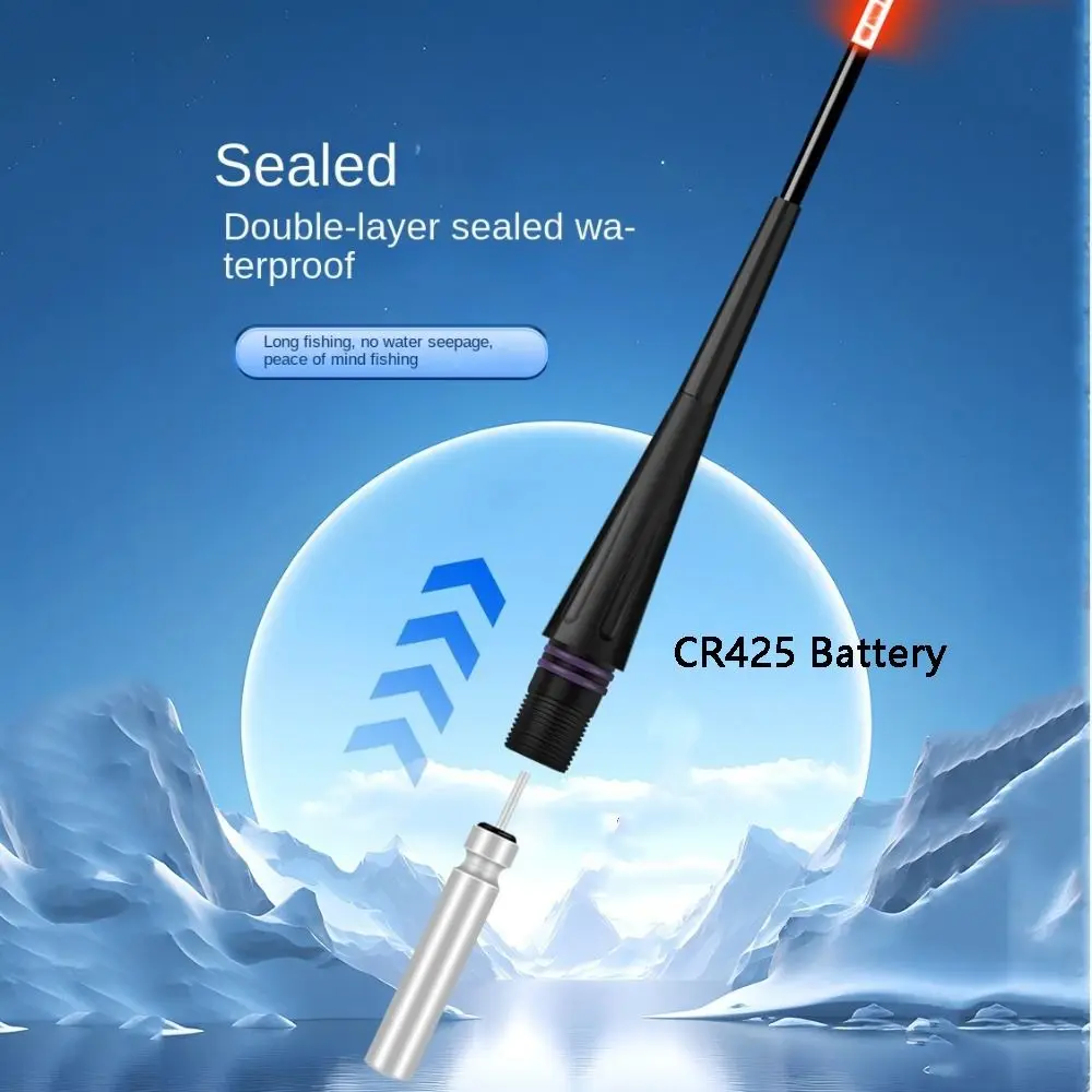 Flotador de pesca electrónico con indicador, 2 luces, tubo de deriva antideslizante, flotadores de pesca en roca, boya de cola larga, boya para pesca nocturna - imagen 2