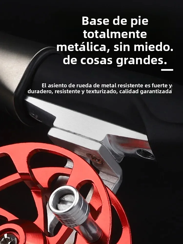 Carrete de fundición frontal totalmente metálico con Base, arrastre de 3kg, carrete de balsa de pesca ultraligero, accesorios de aparejos de pesca al aire libre para invierno - imagen 2