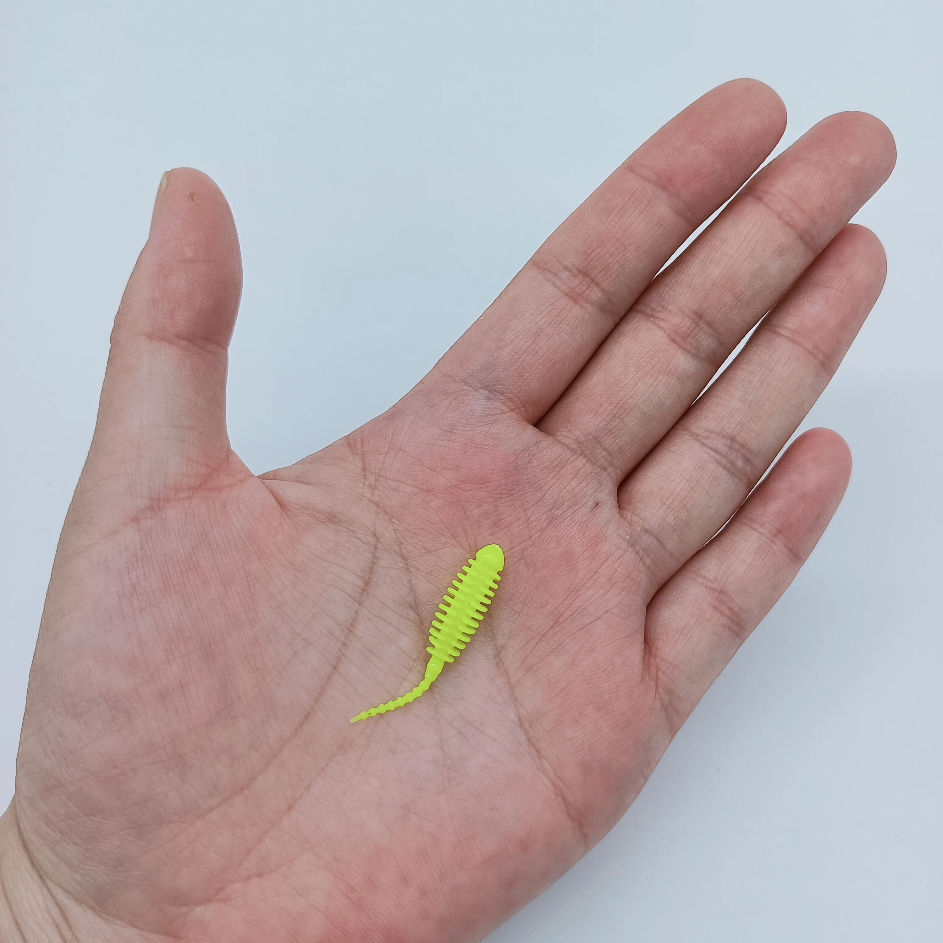 DUODUOYU, 10 Uds., nuevo señuelo suave AJING, Señuelos de pesca Rockfish, 0,2g/3,5 cm, MINI cebo Artificial, Swimbaits, plantilla, señuelo, aparejos de gusano Wobber - imagen 4